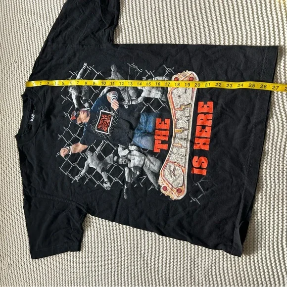 Y2K John Cena the Champ is Here Tshirt WWE Wrestling Print Black Medium 2007 - Picture 5 of 9